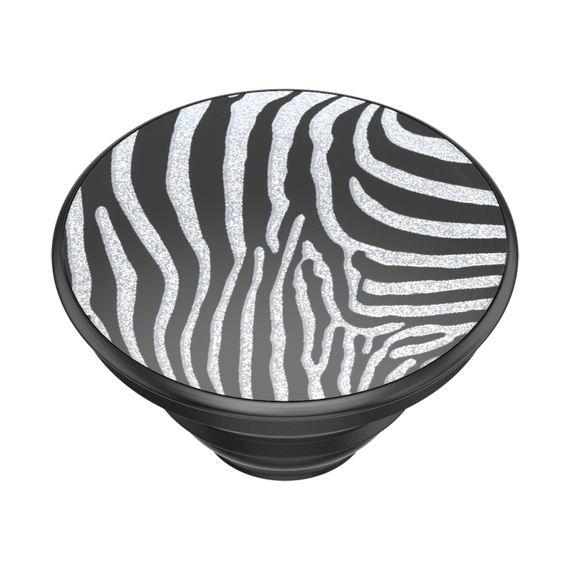 PopGrip Embossed Metal Zebra