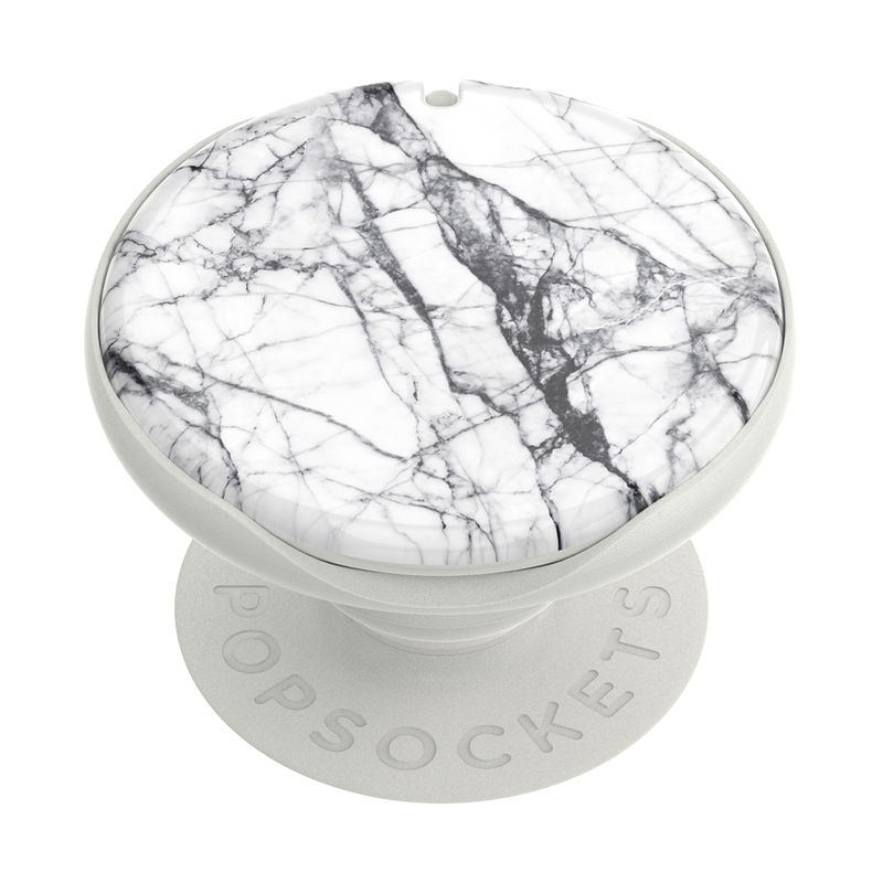 PopGrip Mirror Dove White Marble Gloss