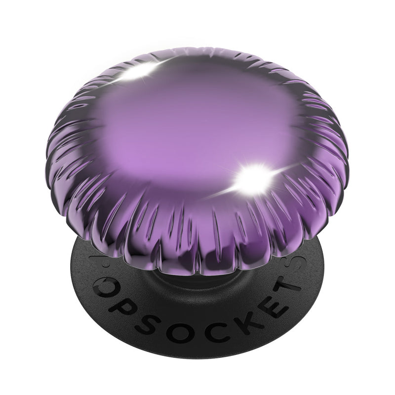 PopGrip Metallic Balloon Purple