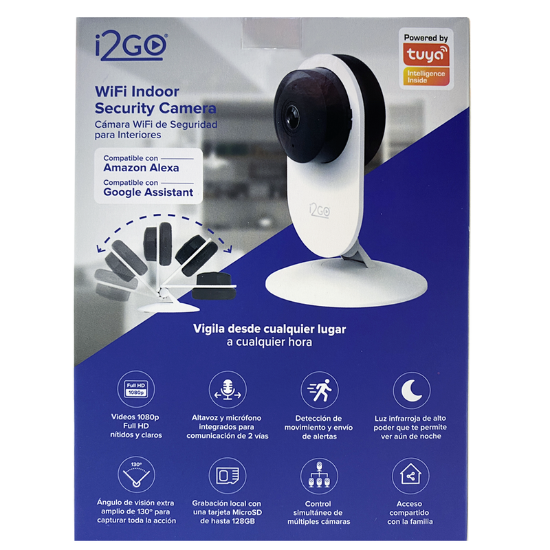 Camara de Seguridad con Control de voz  Wifi Full HD i2GO